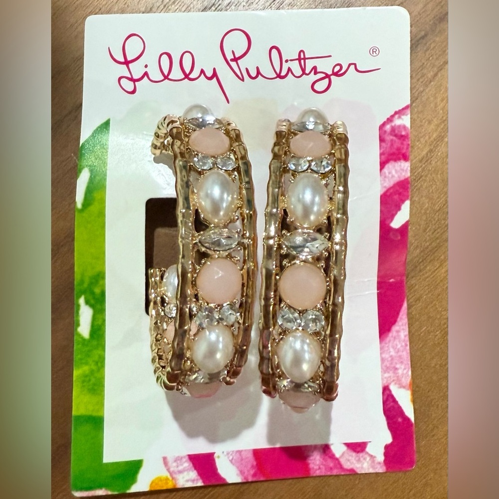 Lilly Pulitzer earrings.